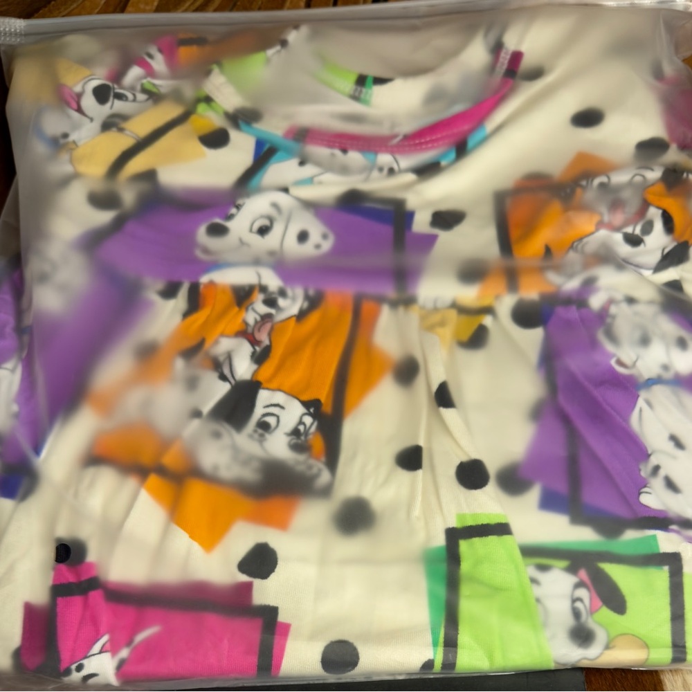 Colorful Dalmatian Print Kids Casual Dress